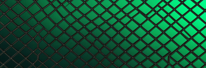 Lattice Shapes in Black and Forest green