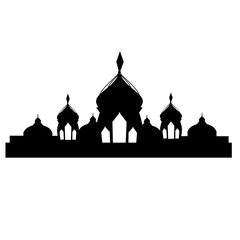Islamic mosque silhouette 
