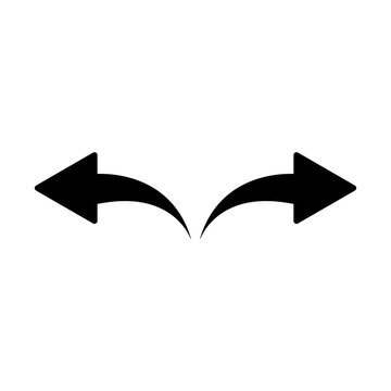 Undo arrow icon. Redo arrow icon. Direction sign. Vector illustration. EPS 10.