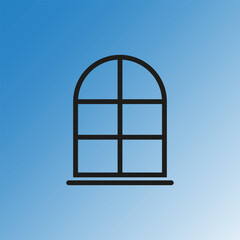 Window icon. Vector illustration. EPS 10.