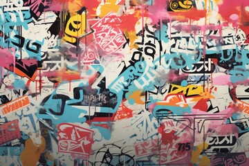 Pastel Dirty Graffiti Tags And Throw ups Texture Background, Pastel Graffiti Background, Graffiti Background, Pastel Graffiti Wallpaper, Pastel Graffiti Pattern, AI Generative
