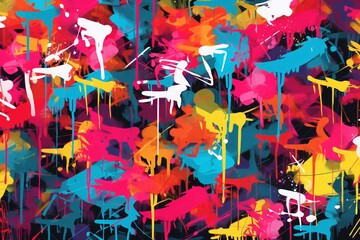 Rainbow Dirty Graffiti Tags And Throw ups Background, Colorful Graffiti Art Background, Graffiti Background, Graffiti Wallpaper, AI Generative