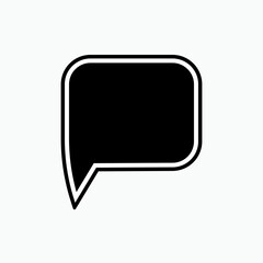 Naklejka premium Bubble Speech Icon. Talk, Chat Illustration. Applied as Trendy Symbol for Design Elements, Websites, Presentation and Application - Vector.