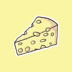 illustration of a piece of cheese