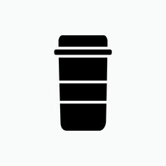 Disposable Drink Icon. Beverages Symbol.  Applied as a Trendy Symbol for Design Elements, Presentations, and Web Apps.