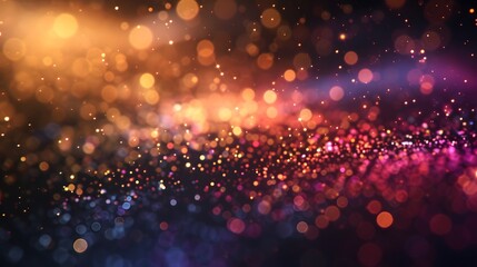 Fototapeta na wymiar Multicolored glitter sparkling shiny backgrounds. particles in the air like sparkles, abstract texture wallpaper, copy space, mockup.