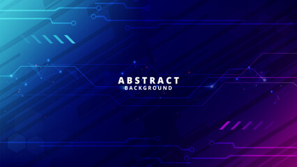 Gradient Digital technology background. Network connection dots and lines. Futuristic background for various design projects such as websites, presentations, print materials, social media posts