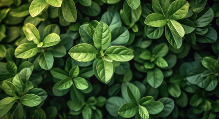 Green leaves. wallpaper background for desktop web design for ads and copy space print. Generative AI.