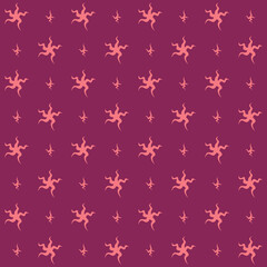 Abstract Stars Vector Seamless Pattern