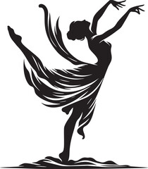 Naklejka premium Elegance in Silhouette