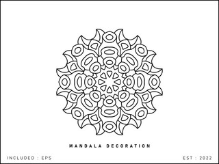 Ornamental round lace ornament