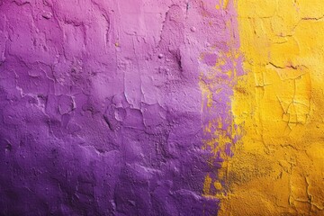 Colorful stucco wall textures and backgrounds - purple and yellow background 