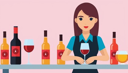World No Alcohol Day: A Vector Illustration in Modern Flat Style