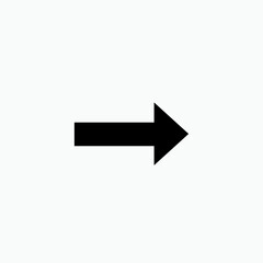 Right Arrow Button. Direction Icon. Guidance  Symbol. Recommended Route - Vector. 