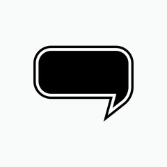 Naklejka premium Bubble Speech Icon. Dialog, Conversation. Chat, Speak Symbol for Info Graphics, Design Elements, Websites, Presentation and Application - Vector.