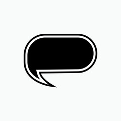 Bubble Speech Icon. Dialog, Conversation. Chat, Speak Symbol for Info Graphics, Design Elements, Websites, Presentation and Application - Vector.