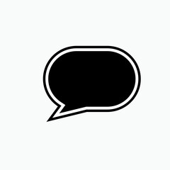 Bubble Speech Icon. Dialog, Conversation. Chat, Speak Symbol for Info Graphics, Design Elements, Websites, Presentation and Application - Vector.