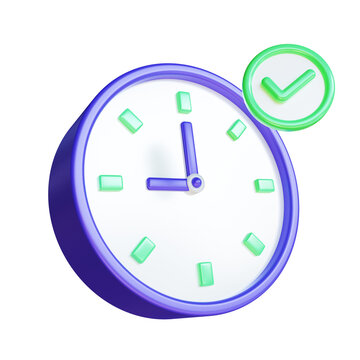 3D render alarm clock hurry up, ringing watches with flash lightnings. Morning alert, time countdown, last chance sale or deadline concept, ringing alarm, circle clock icon, Attention alert sign.