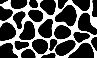 Artistic silhouette of organic blobs shapes