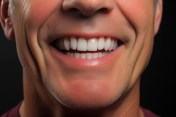Smiling man with perfect White Teeth