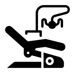 dental chair Solid icon