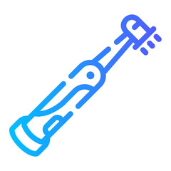 Naklejka premium electric toothbrush Line Gradient Icon