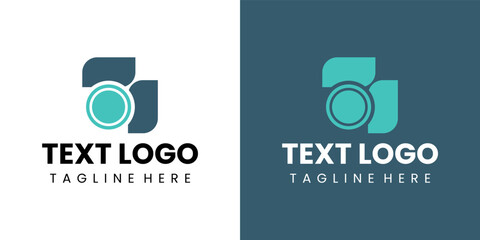 simple ad logo letter symbolizing innovation