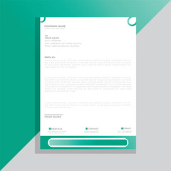 Modern corporate company business letterhead template design