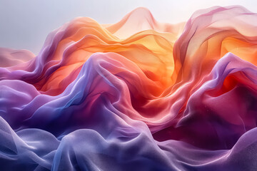 Obraz premium Abstract Waves Artistic Wallpaper AI
