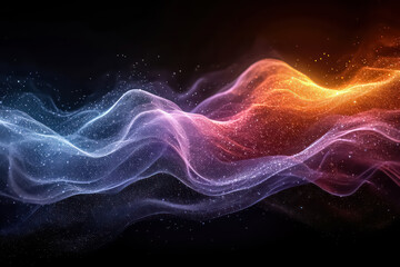 Illustration Waves Abstract Wallpaper Black White