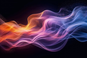 Obraz premium AI Artistic Wallpaper Colorful Lines Abstract