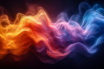 Obraz premium Wallpaper Illustration AI Artistic Waves