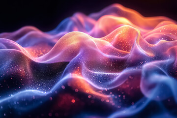 Fototapeta premium Colorful Lines Artistic Abstract Wallpaper AI