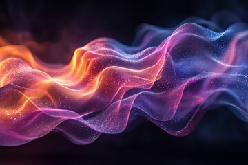 Fototapeta premium Abstract Waves Colorful Lines Wallpaper Black White