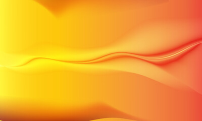 Wavy glowing fire gold orange bright flowing curve lines. gradient orange. liquid flow.