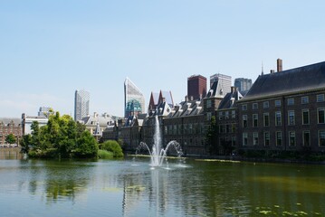 Fototapeta na wymiar view of Binnenhof - Den Haag, Holland