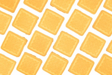 square sweet cookies, sweet bakery product