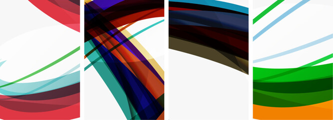 Abstract colorful wave posters for wallpaper, business card, cover, poster, banner, brochure, header, website