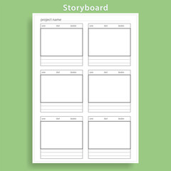 storyboard template vector simple  background 