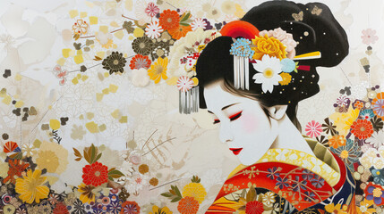 Beautiful Geisha Art