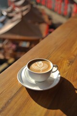 cup of coffee on the table