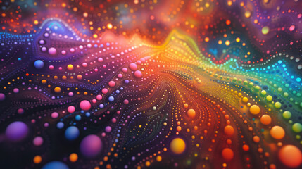 Obraz premium A Mesmerizing Display Of Vibrant Hues And Intricate Patterns