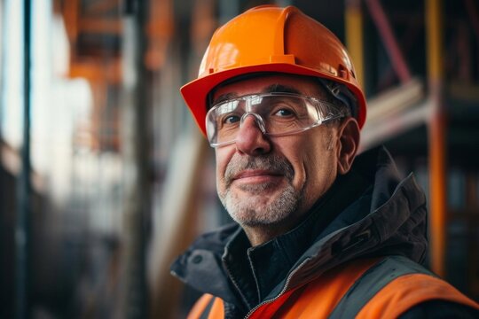 Portrait of a skilled construction professional Capturing the expertise and dedication of an individual in the building and construction industry