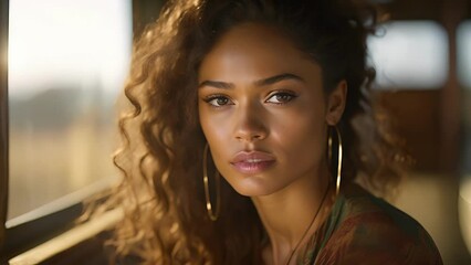 A visage showing a blend of Eastern and Western features, representing her biracial heritage, betrays her resilience. Her struggle is for a fair representation of mixed races, pushing for