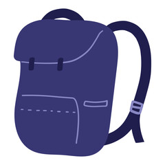 Fototapeta premium Outdoor backpack vector illustration