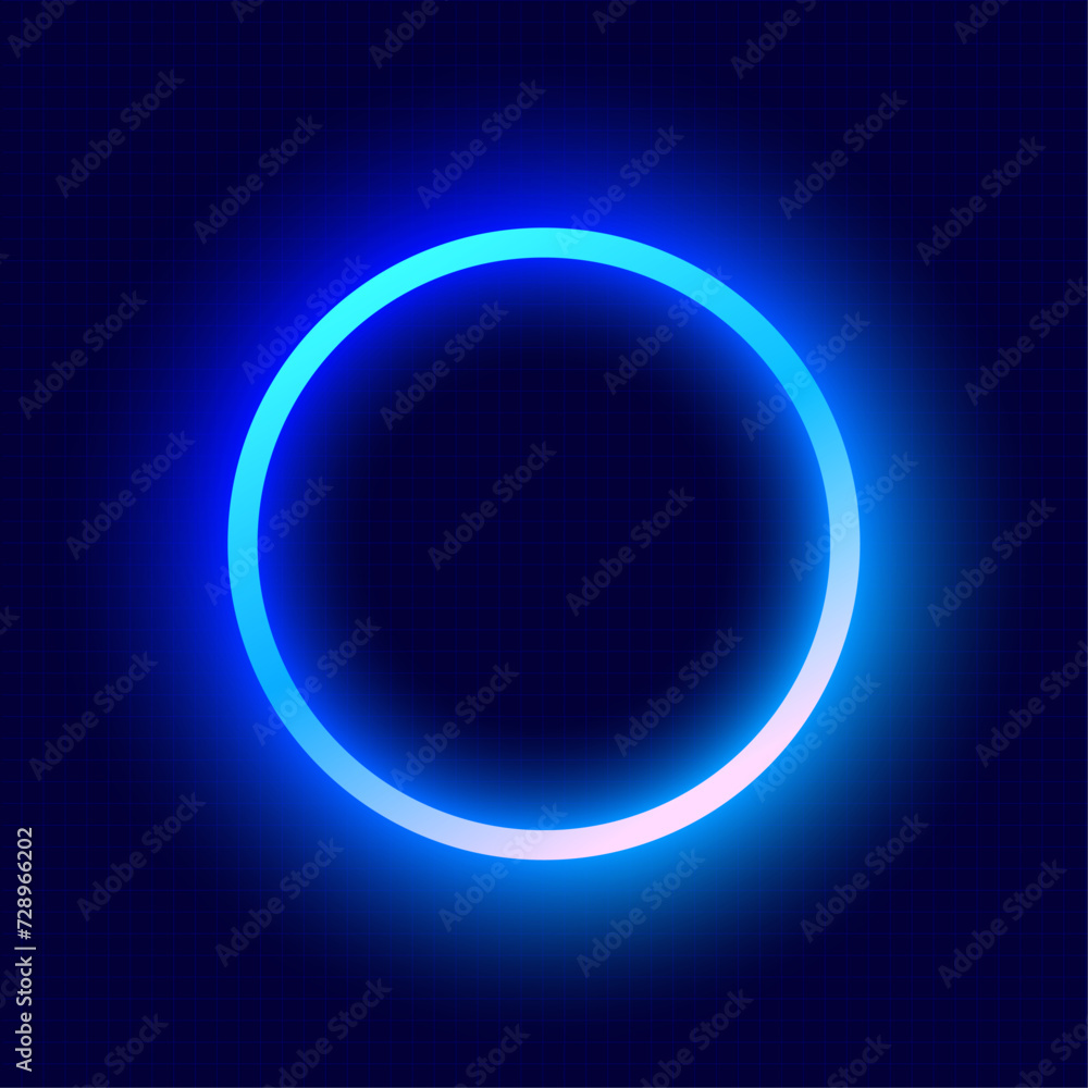 Poster neon rectangle frame. glowing outline shapes . vector abstract background illustration.