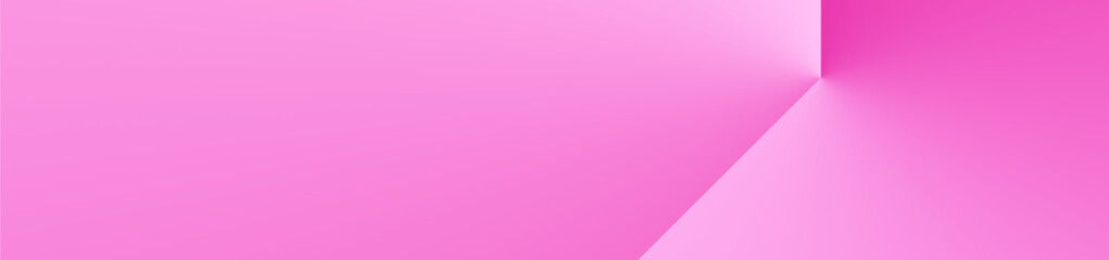 Fototapeta premium Abstract pink horizontal banner background. Minimal copy space area. Suitable for advertising or marketing. Ready to use. 1st variant.