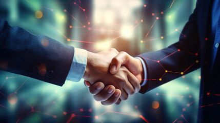 professional handshake between two individuals