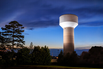 Water Tower After The Storm - 728969867
