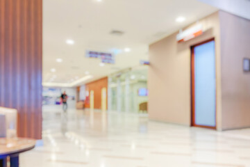 Abstract blur hospital clinic medical interior background